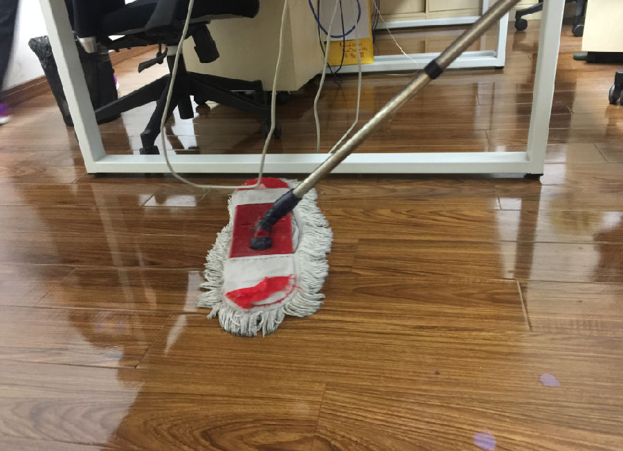 绍兴县木地板保洁案例